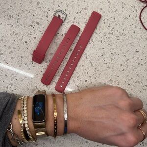 AUTHENTIC FITBIT LUXE ORCHID BAND & EXTENDER STRAP